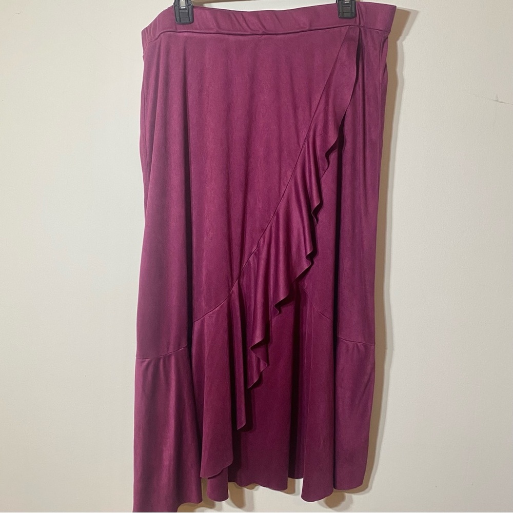 Pioneer Woman Size XL Elegant Midi Purple Women's Skirt